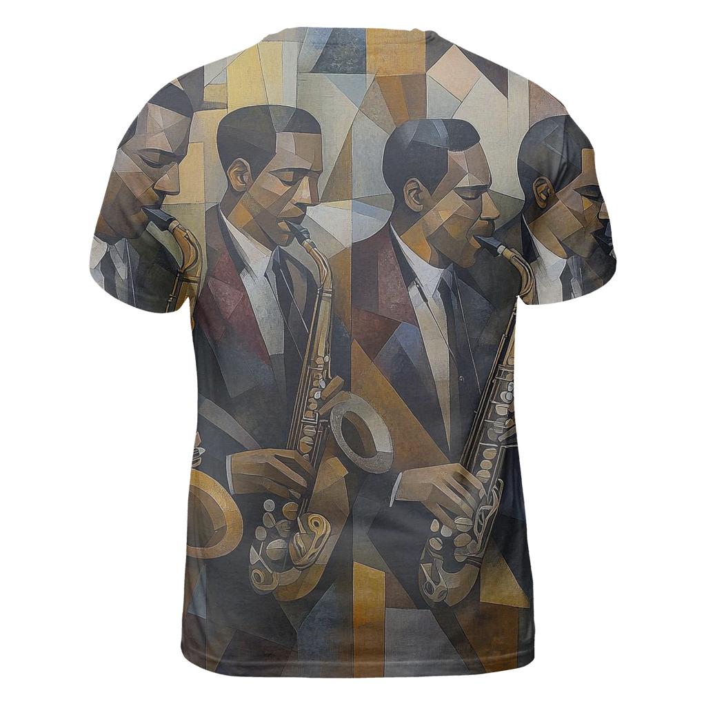 Picasso Inspired Abstract Musicians creative print fashion shirts