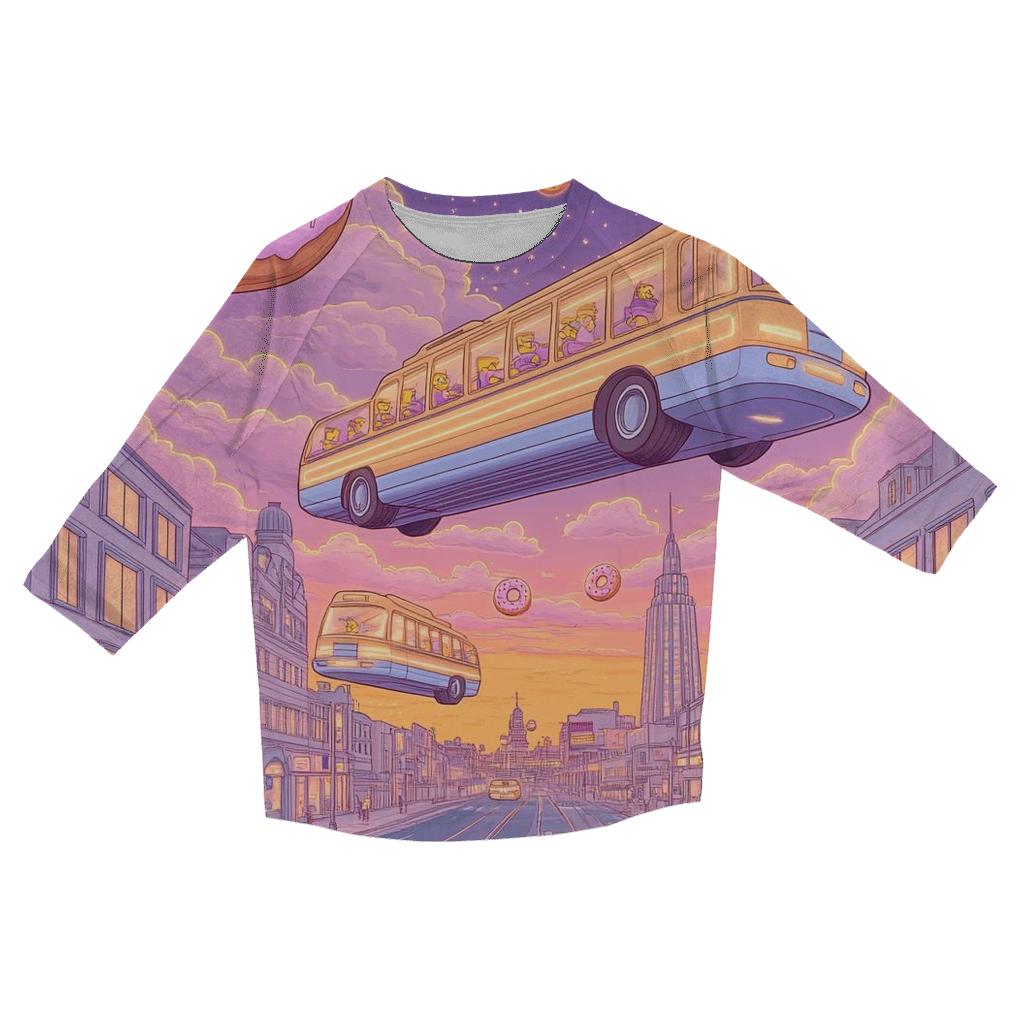 Springfield Dreamscape Commute printed three quarter sleeve shirts