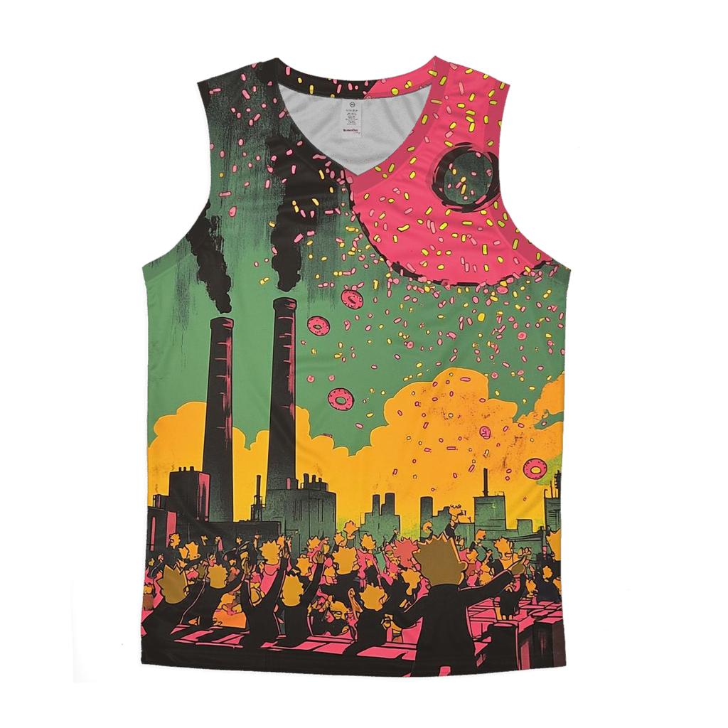 Donut Meteor Shower trendy fitted tank tops