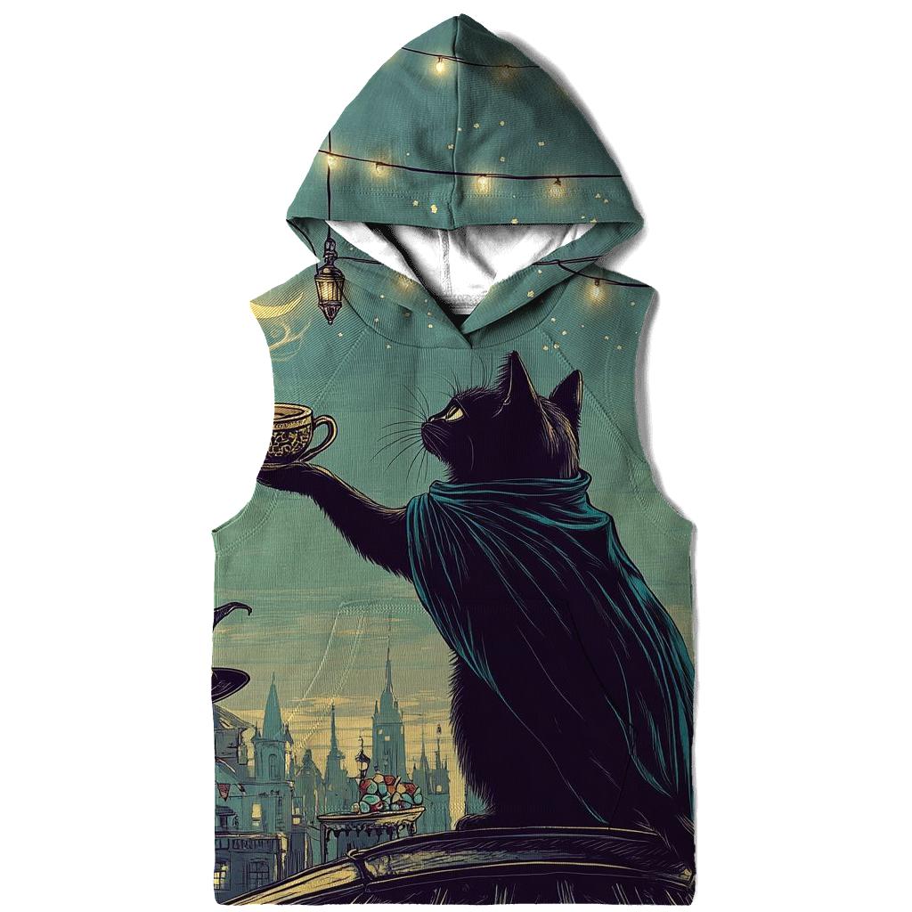 Midnight Cat Spooky Soiree premium hoodies