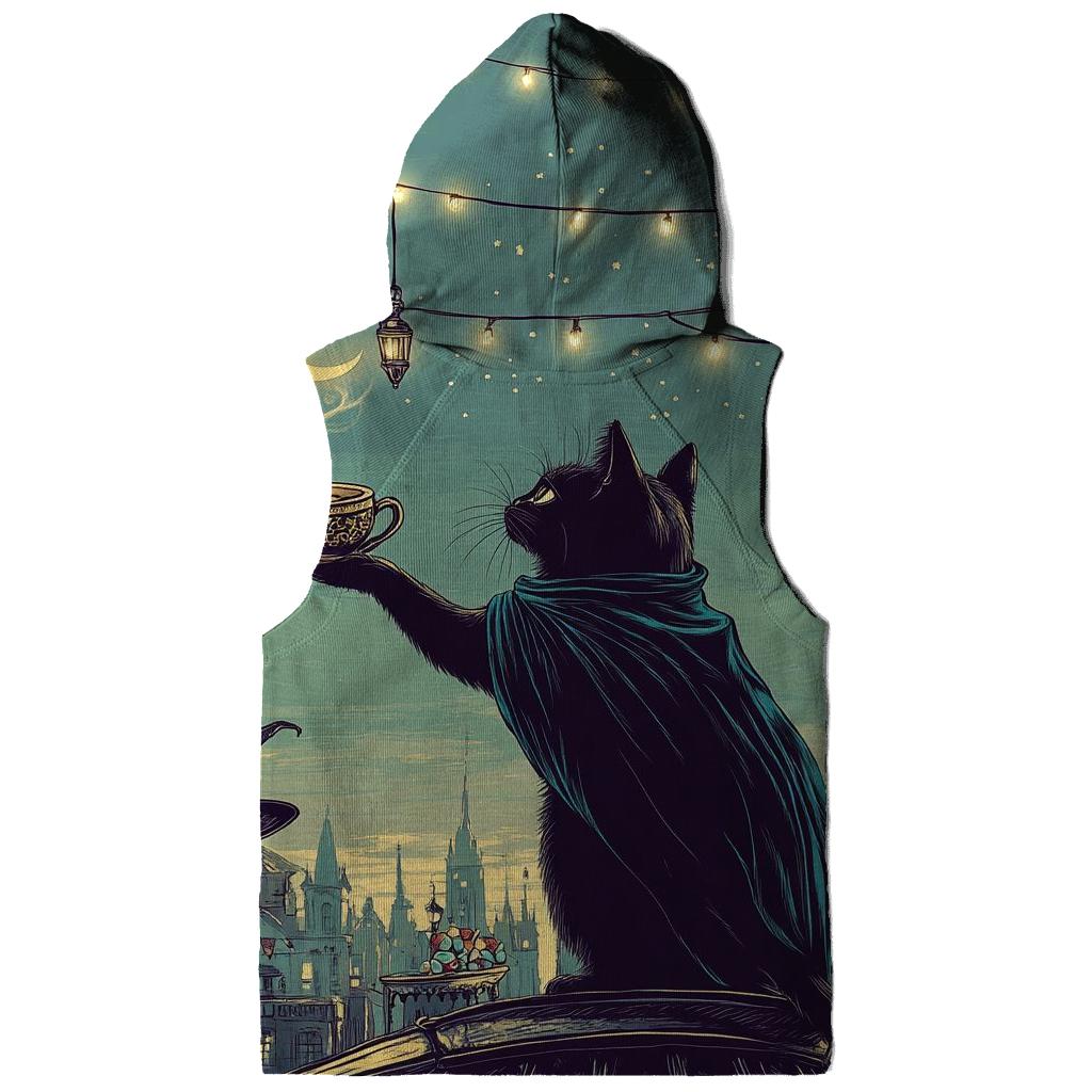 Midnight Cat Spooky Soiree premium hoodies