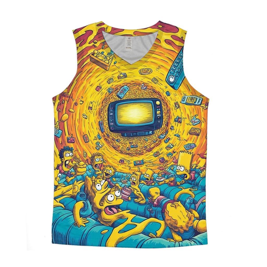 Couch Gag Kaleidoscope cotton sleeveless tops