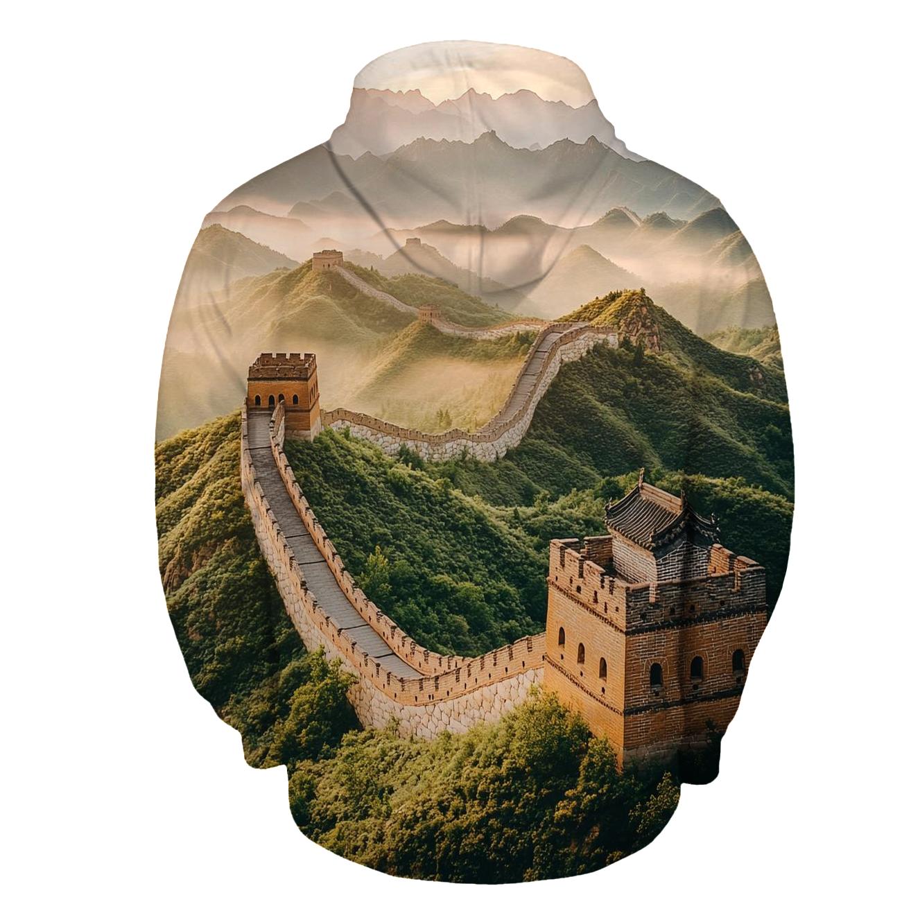 Great Wall Of China - Beijing zip-up hoodies