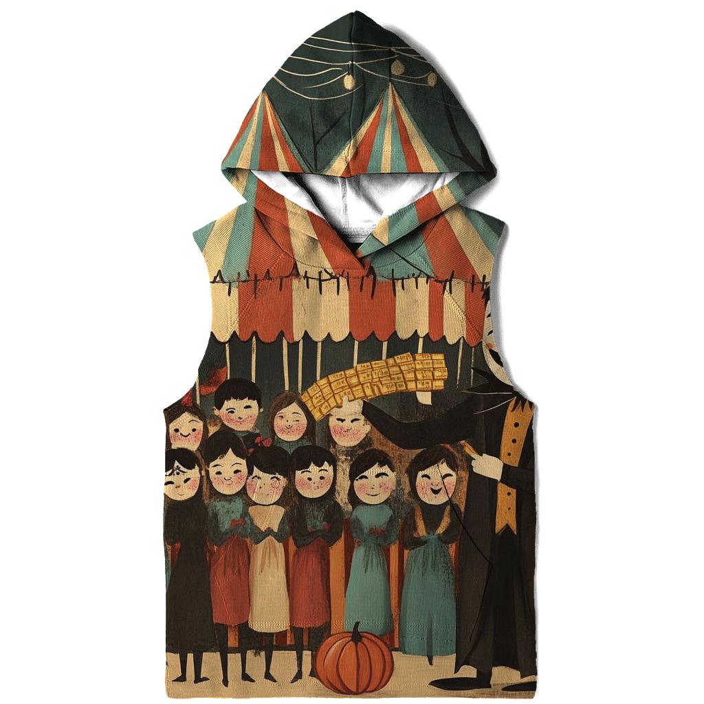 Cobweb Carnival Midway Halloween printed hoodies