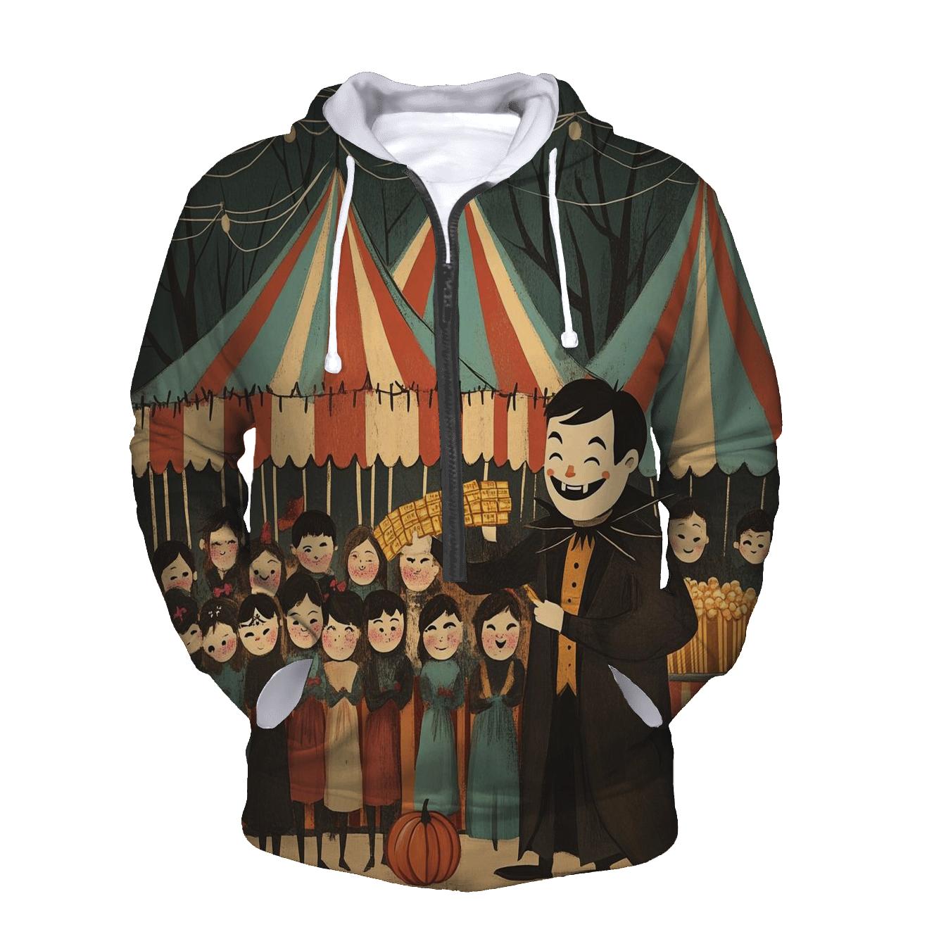 Cobweb Carnival Midway Halloween hoodies fashion