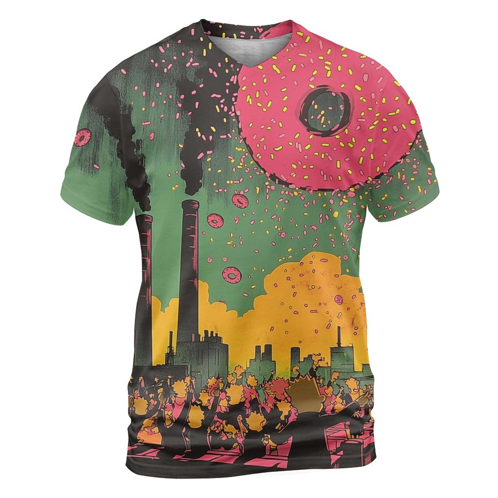 Donut Meteor Shower custom all-over print shirts