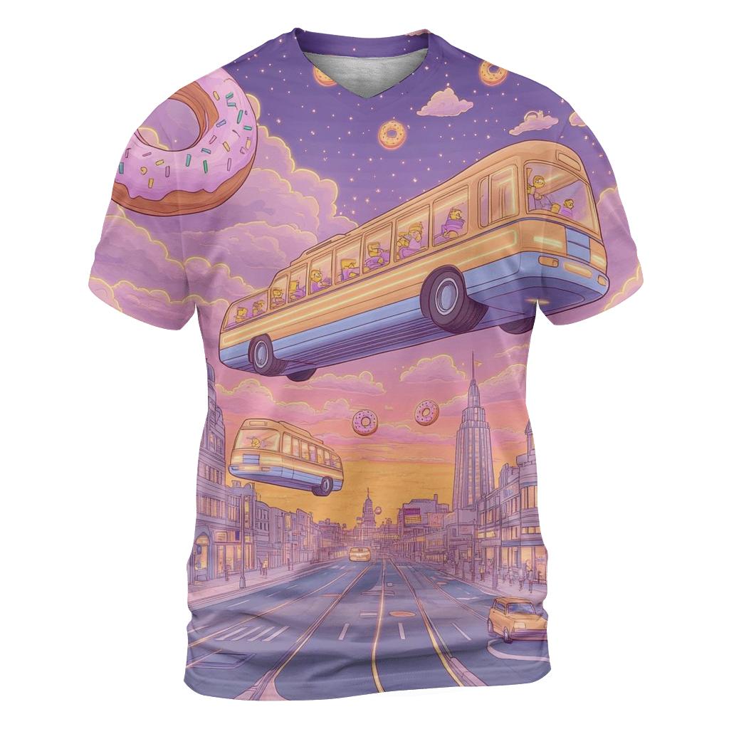 Springfield Dreamscape Commute vibrant all-over design tees