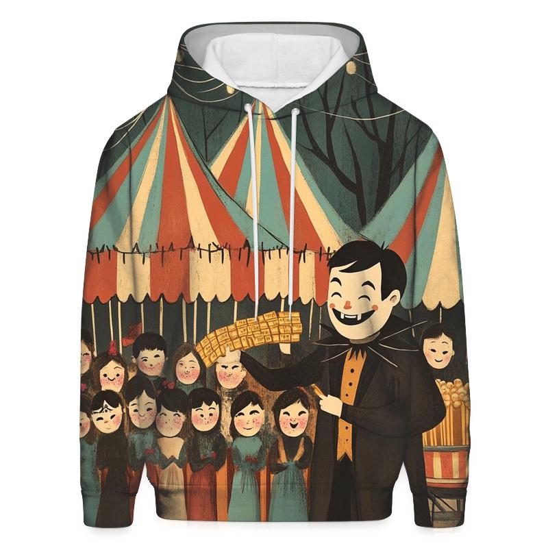 Cobweb Carnival Midway Halloween designer hoodies