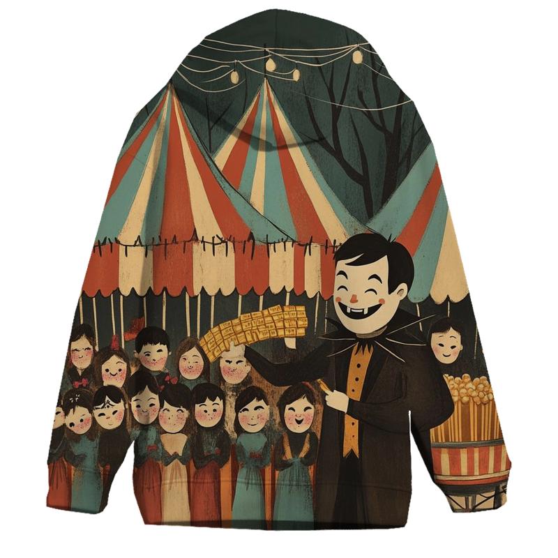 Cobweb Carnival Midway Halloween designer hoodies