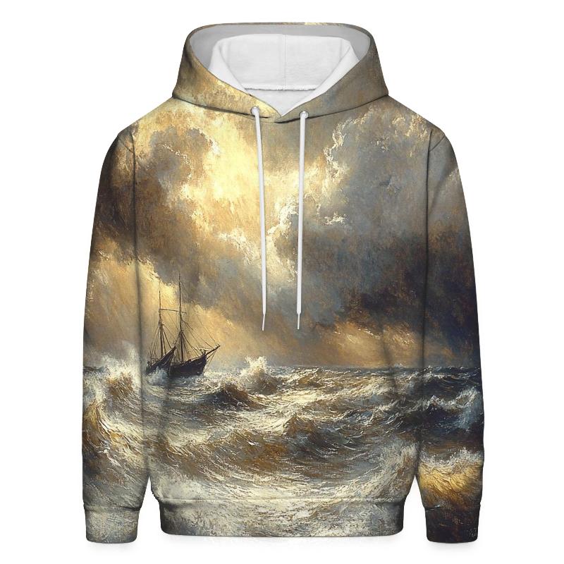 Turner Inspired Stormy Sea zip-up hoodies
