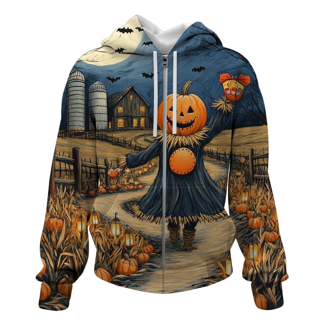 Harvest Lantern Haunted Trail zip-up hoodies
