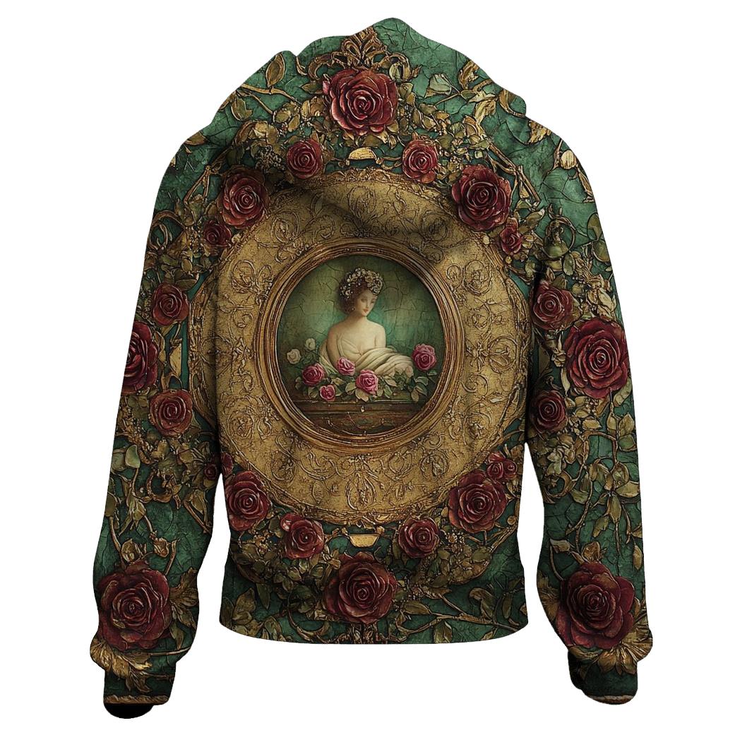 Klimt Inspired Golden Garden printed hoodies