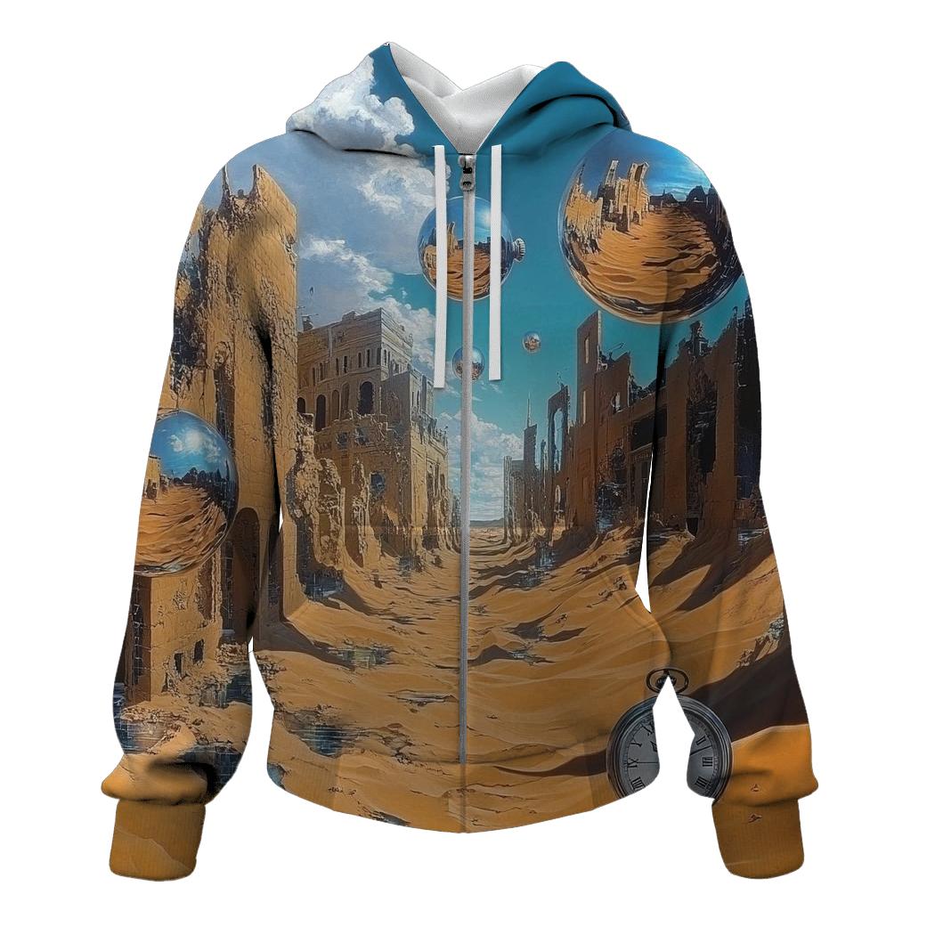 Dali Inspired Desert Dreams pullover hoodies