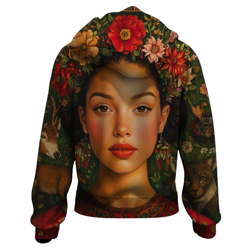 Frida Kahlo Inspired Memory Portrait graphic hoodies