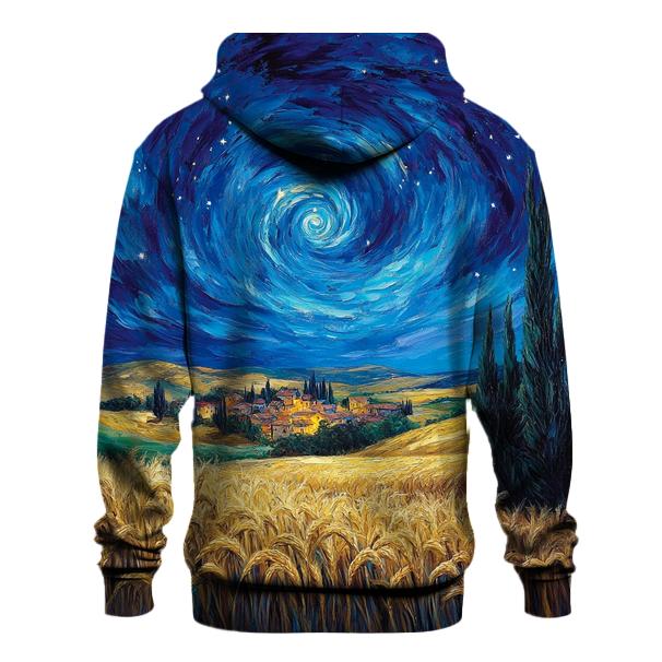 Van Gogh Inspired Starry Countryside pullover hoodies