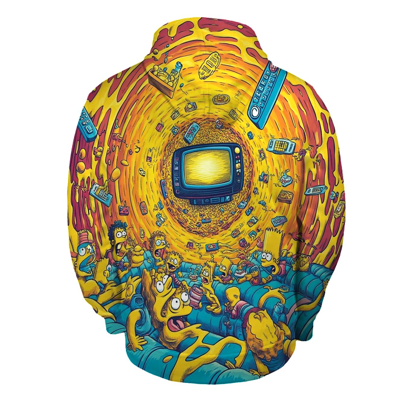 Couch Gag Kaleidoscope embroidered hoodies