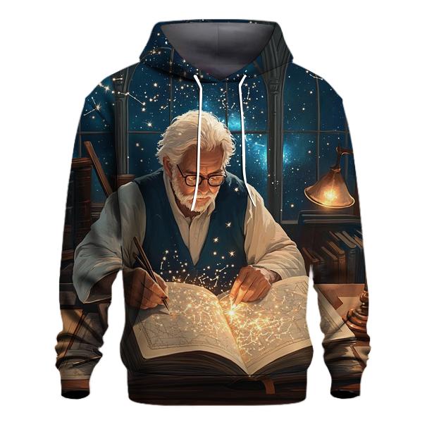 Starlit Spellbook Spooky Study graphic hoodies