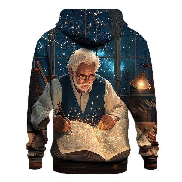 Starlit Spellbook Spooky Study graphic hoodies