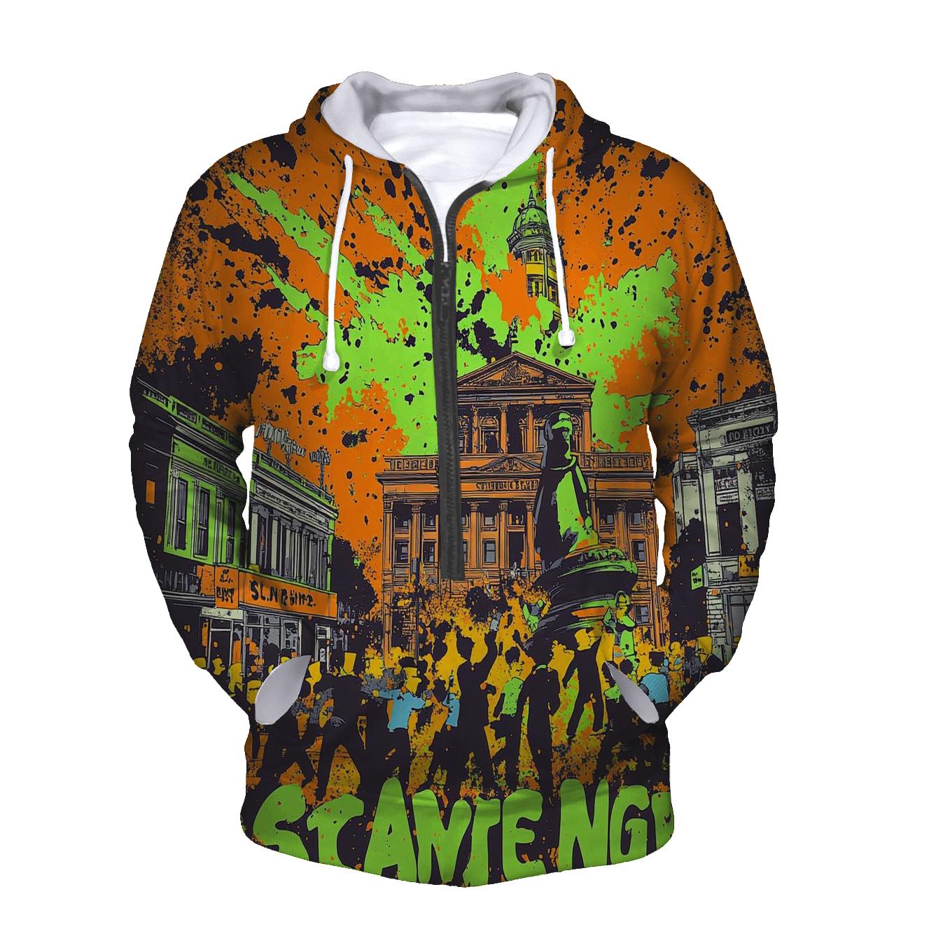 Town Square Mayhem Mosaic lightweight hoodies