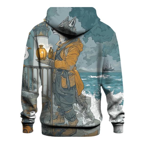 Foggy Lighthouse Haunted Beacon premium hoodies