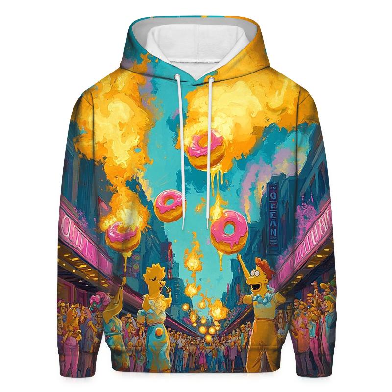 Krusty Street Spectacle graphic hoodies