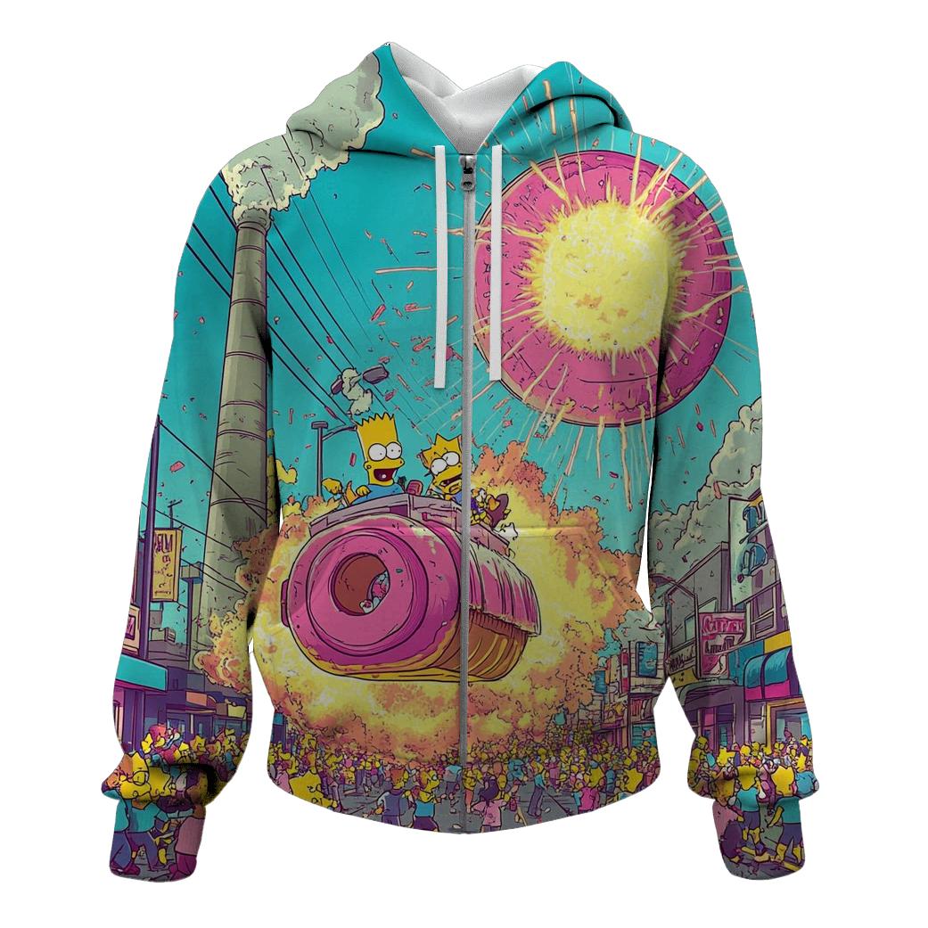 Springfield Sunset Stampede zip-up hoodies