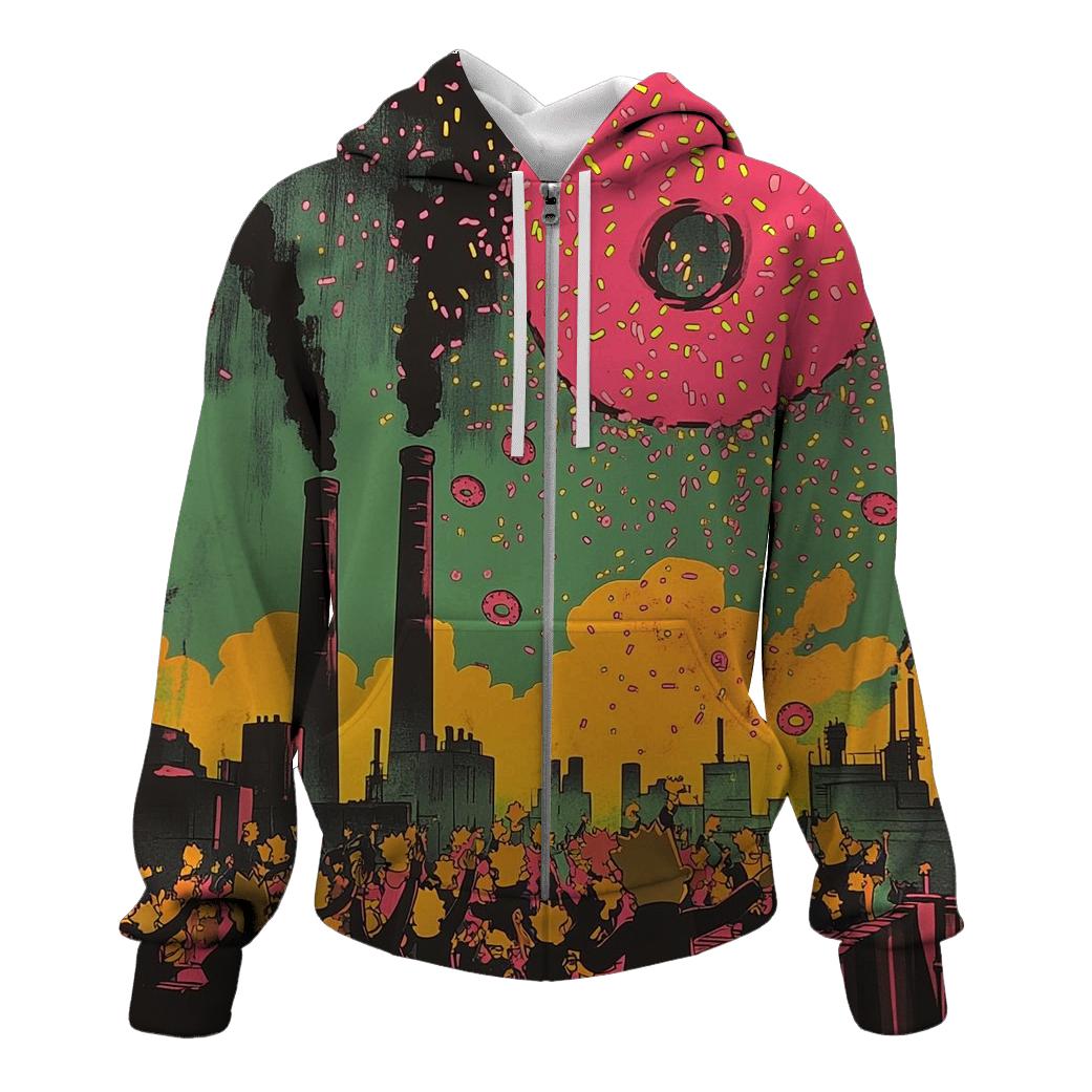 Donut Meteor Shower premium hoodies