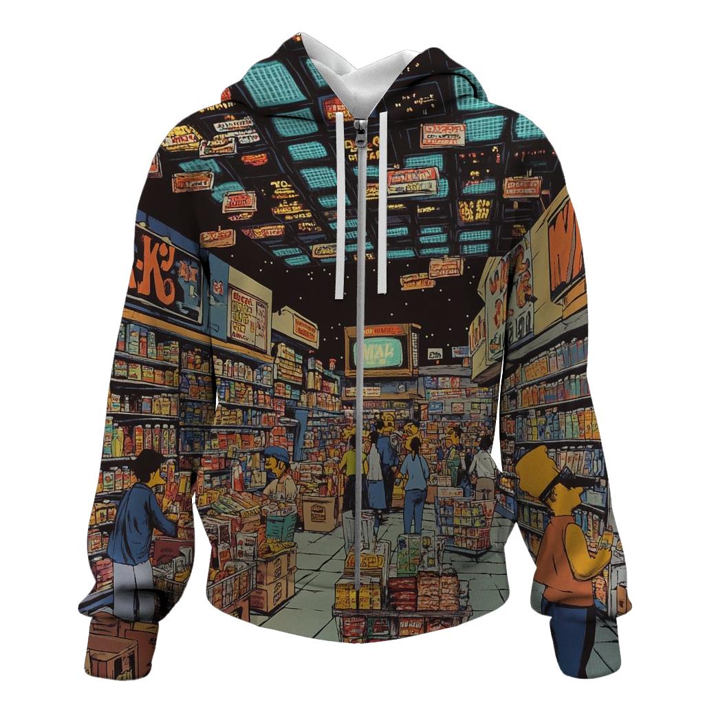 Kwik E Mart Night Market embroidered hoodies