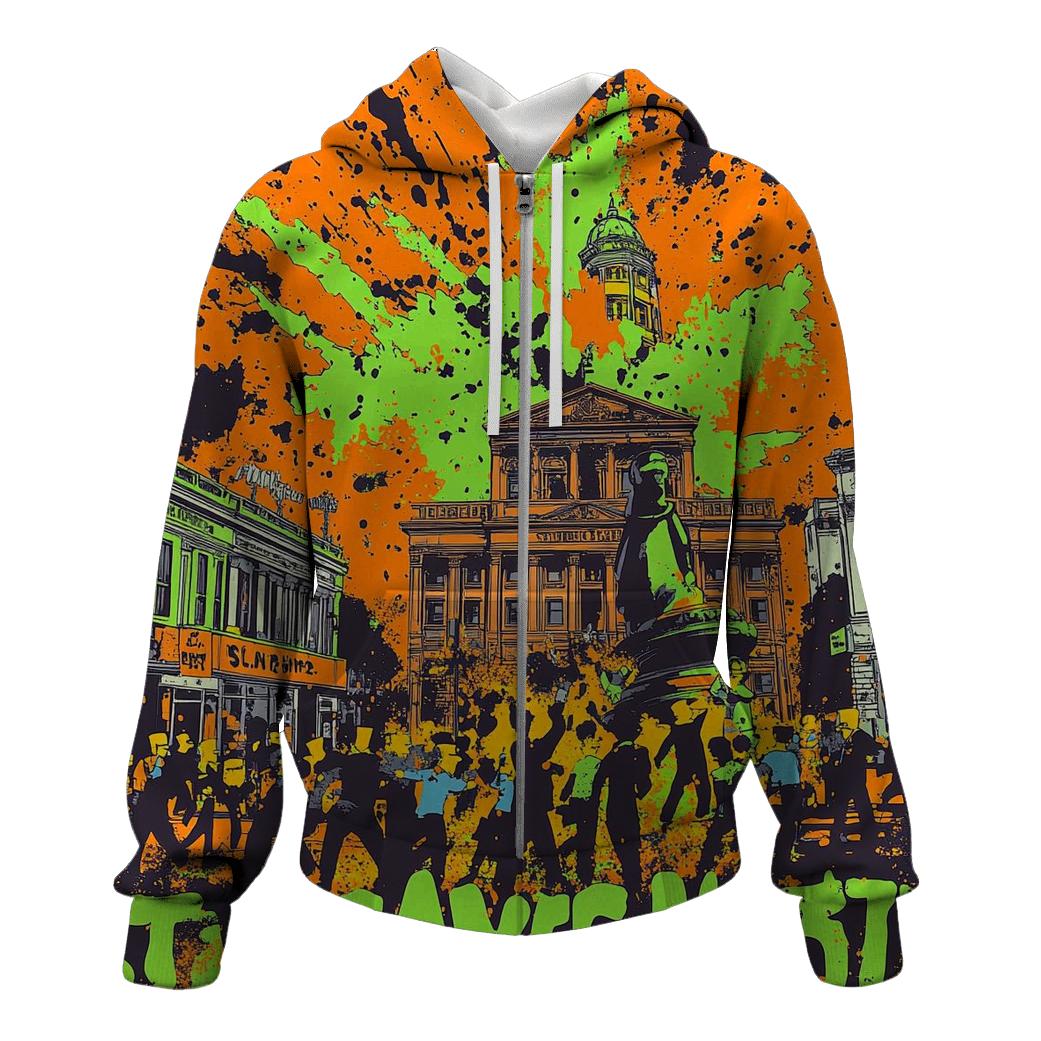 Town Square Mayhem Mosaic hoodie designs