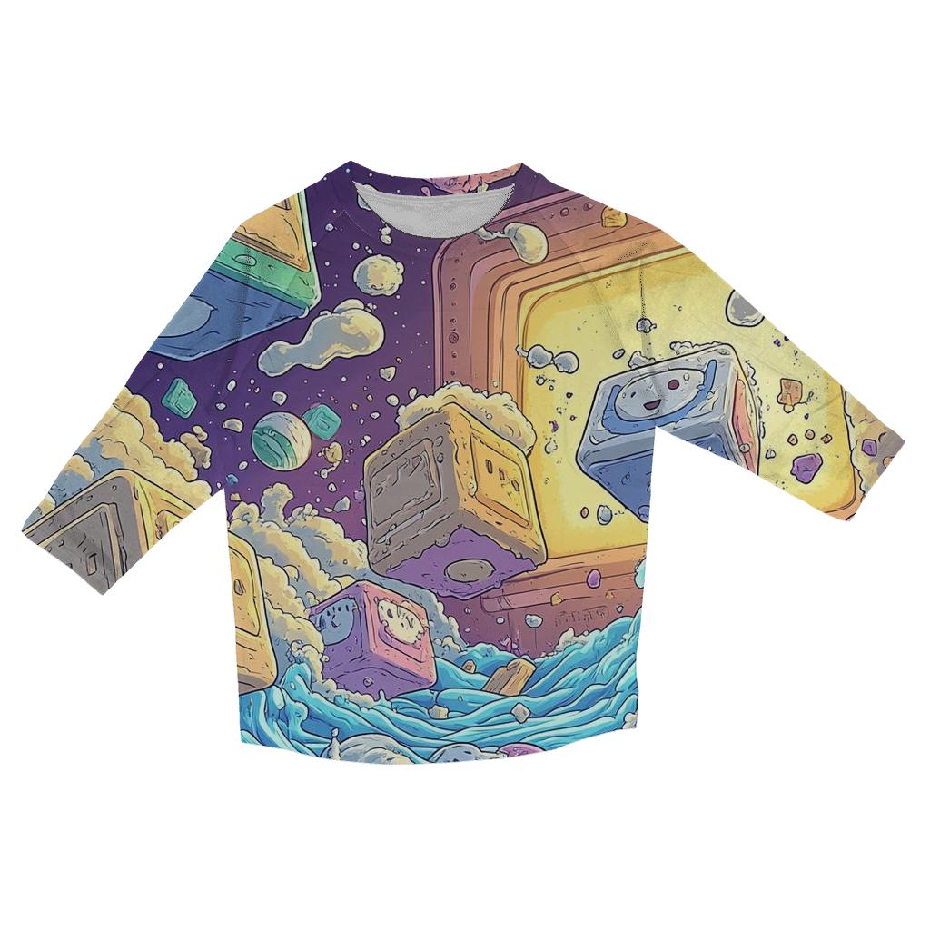 Cosmic Cereal Crash custom 3/4 sleeve shirts