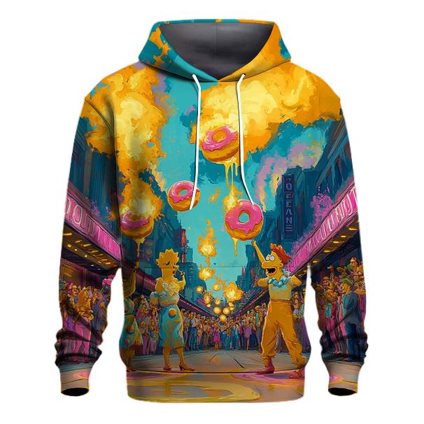 Krusty Street Spectacle graphic hoodies