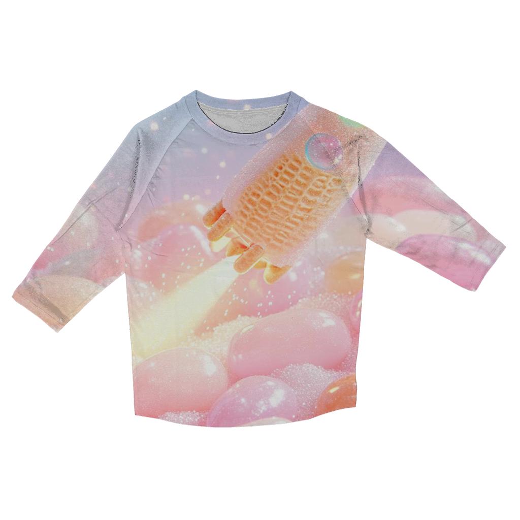 Jelly Bean Starfield printed three quarter sleeve shirts