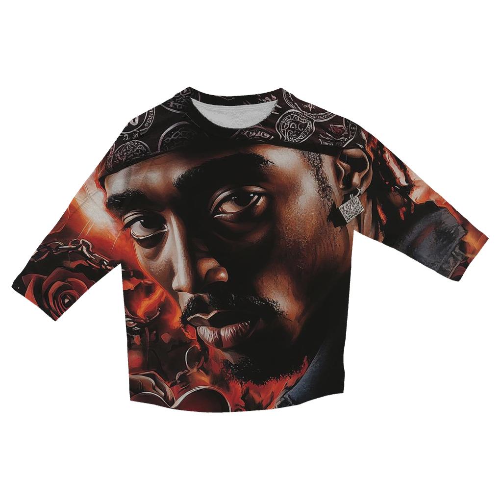 Pacs Poetic Requiem printed three quarter sleeve shirts