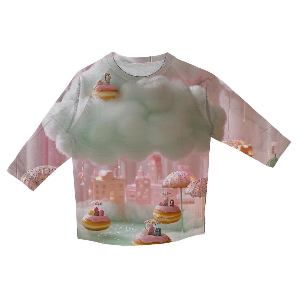 Candy Cloud Commuters trendy 3/4 sleeve tops