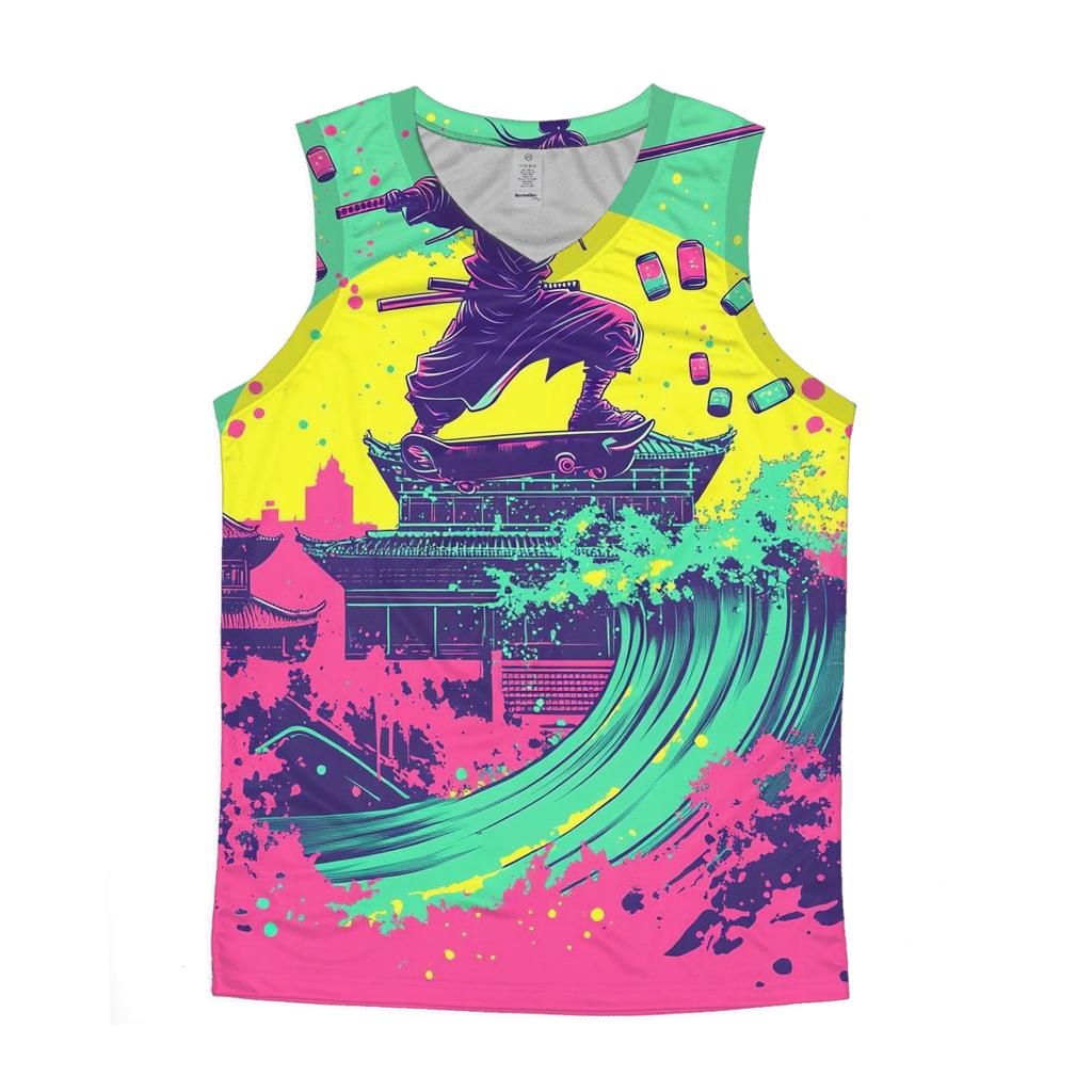 Skateboard Samurai Soda custom tank tops