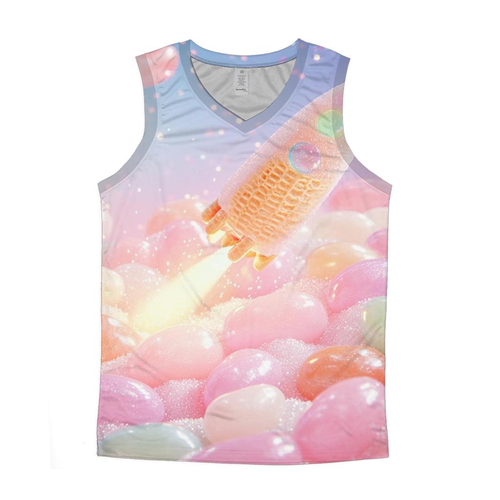 Jelly Bean Starfield personalized athletic tanks