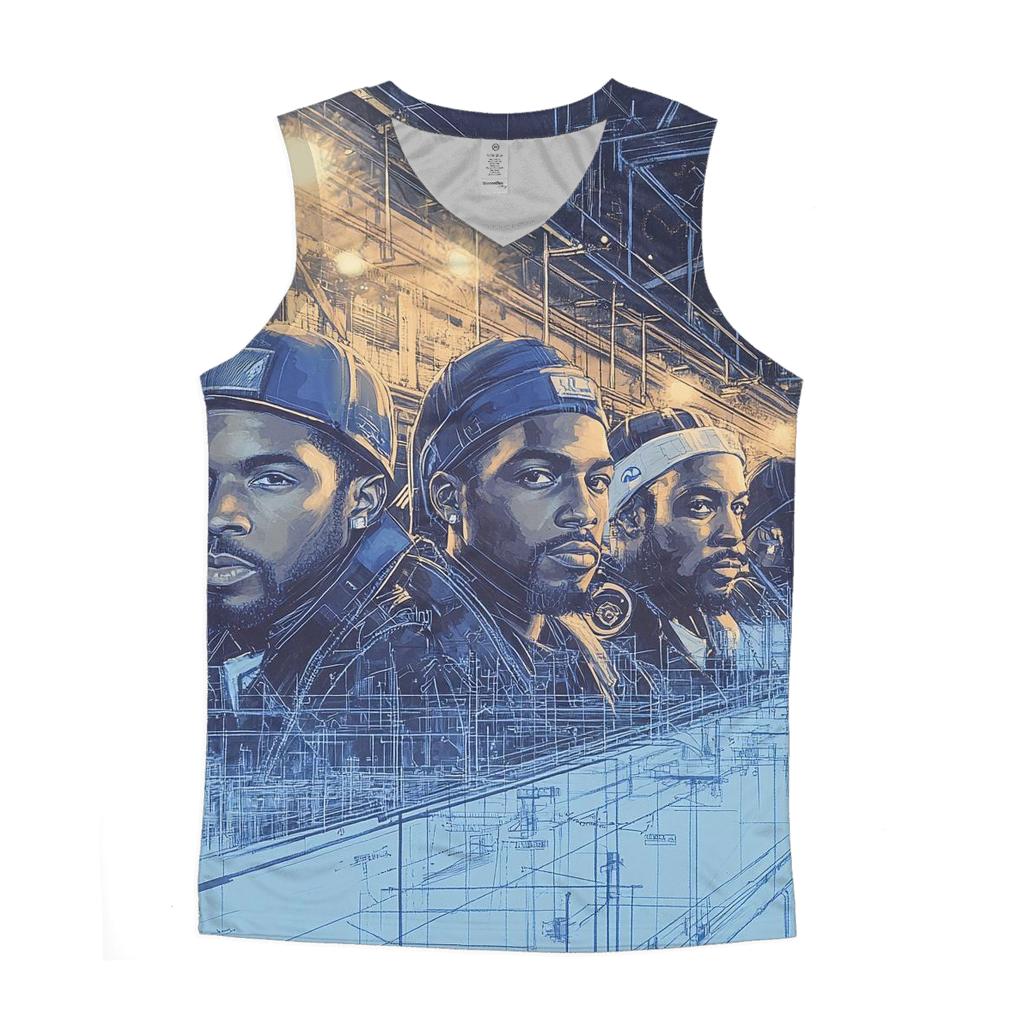 Underground Cipher Blueprint personalized athletic tanks