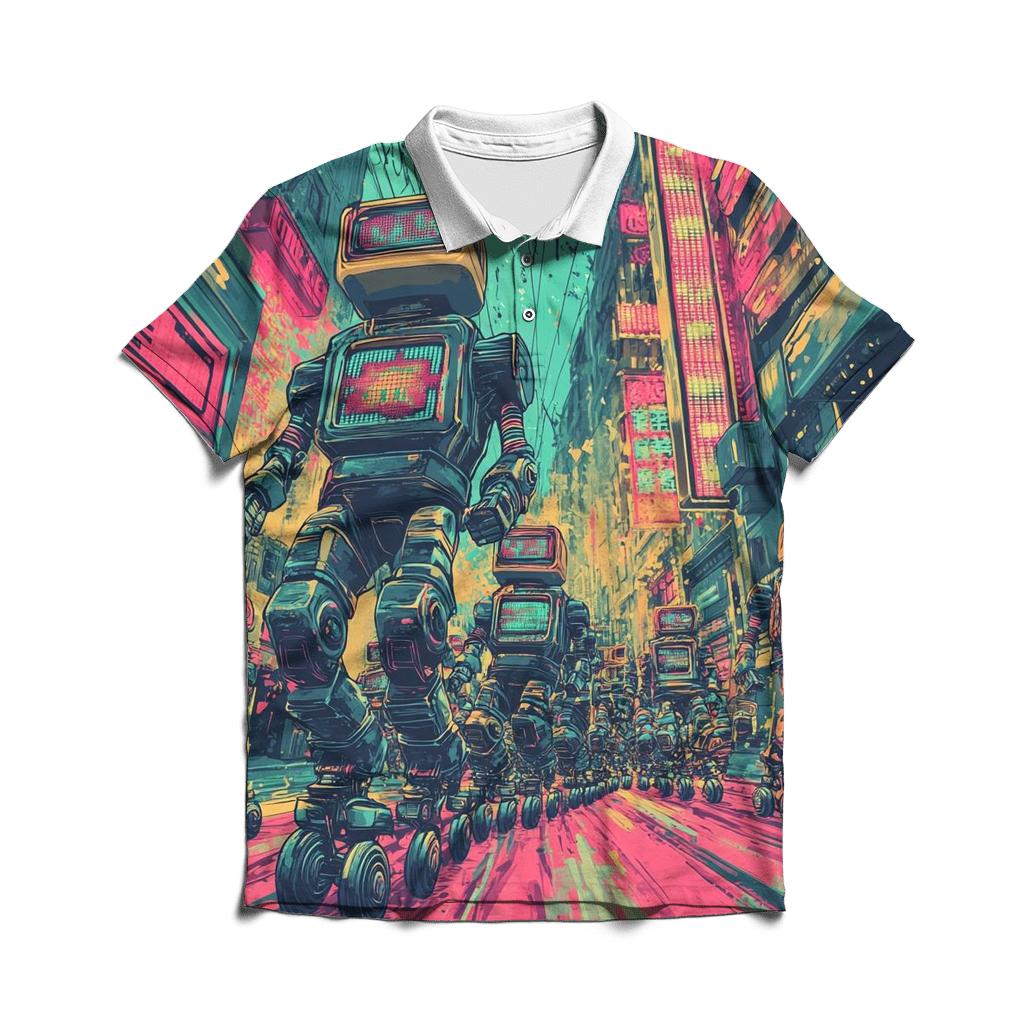 Robo-Rad Roller Ruckus personalized polo shirts