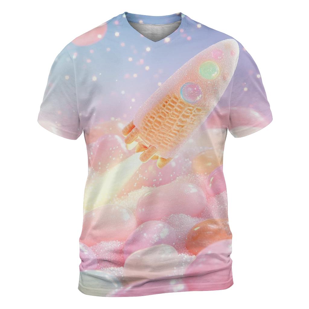 Jelly Bean Starfield creative print fashion shirts