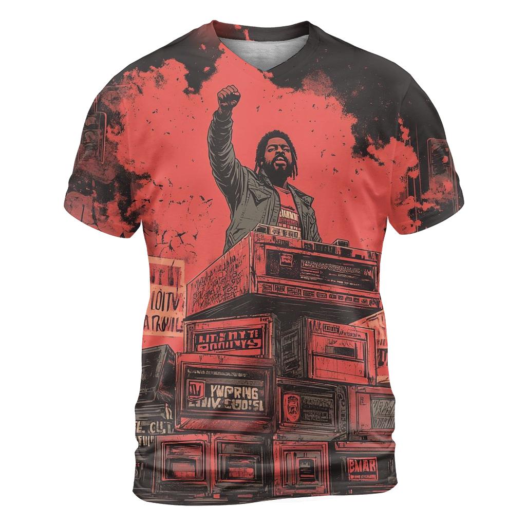 Ice Cube Concrete Sermon vibrant all-over design tees