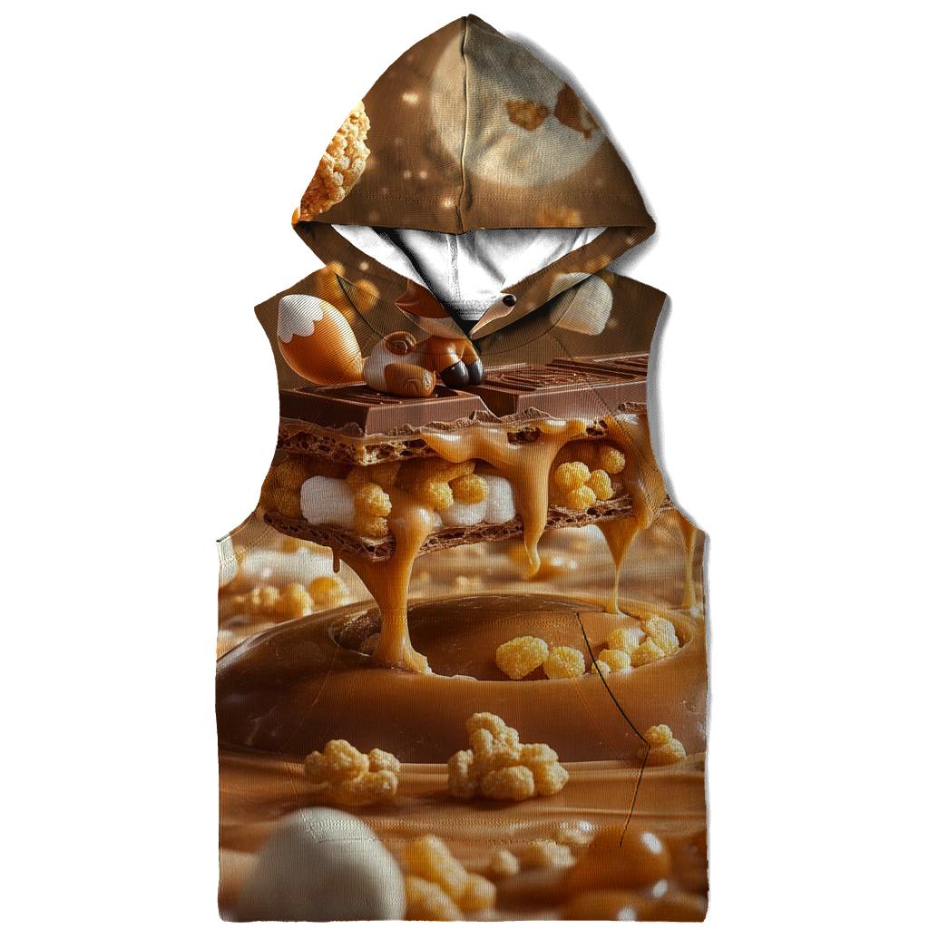 Chocolate Asteroid Garden designer hoodies
