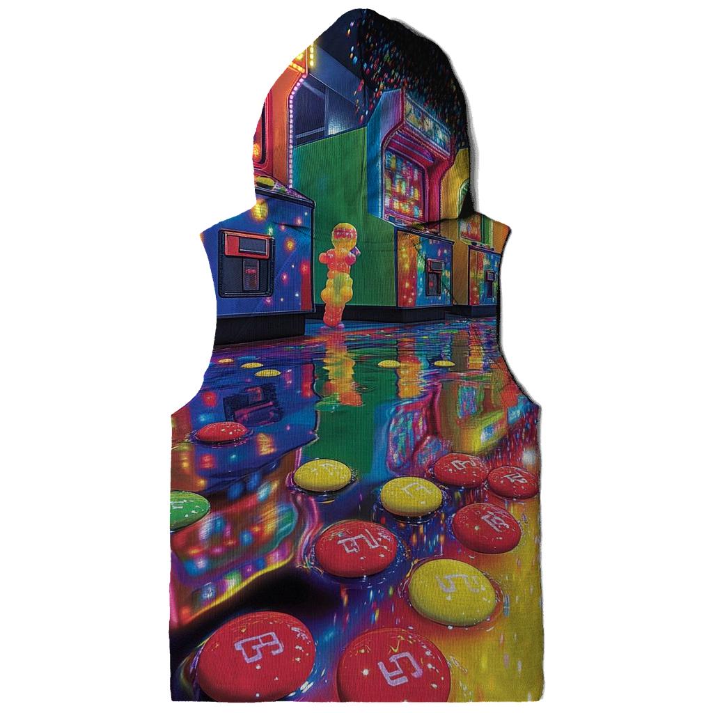 Skittle Rain Arcade designer hoodies
