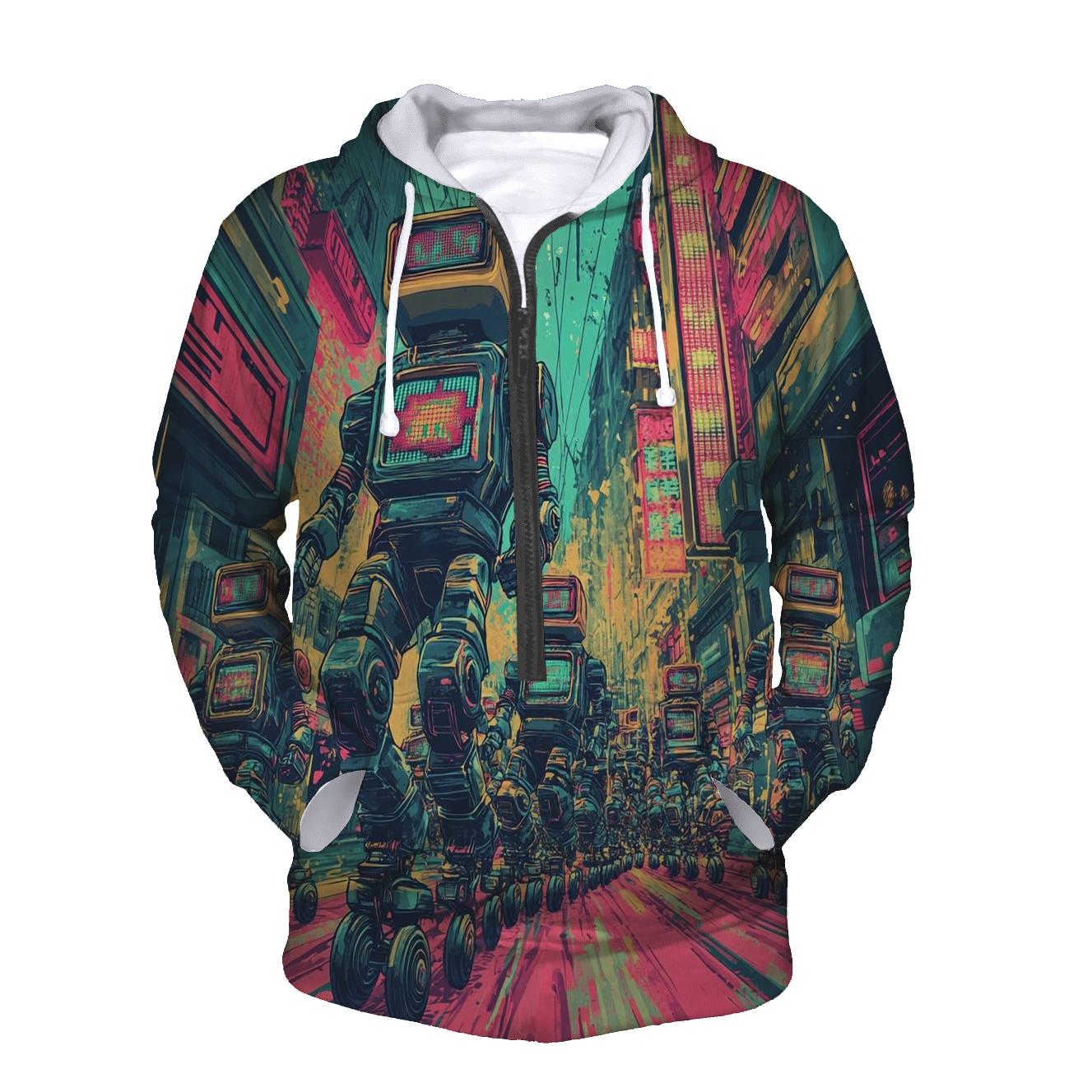 Robo-Rad Roller Ruckus designer hoodies