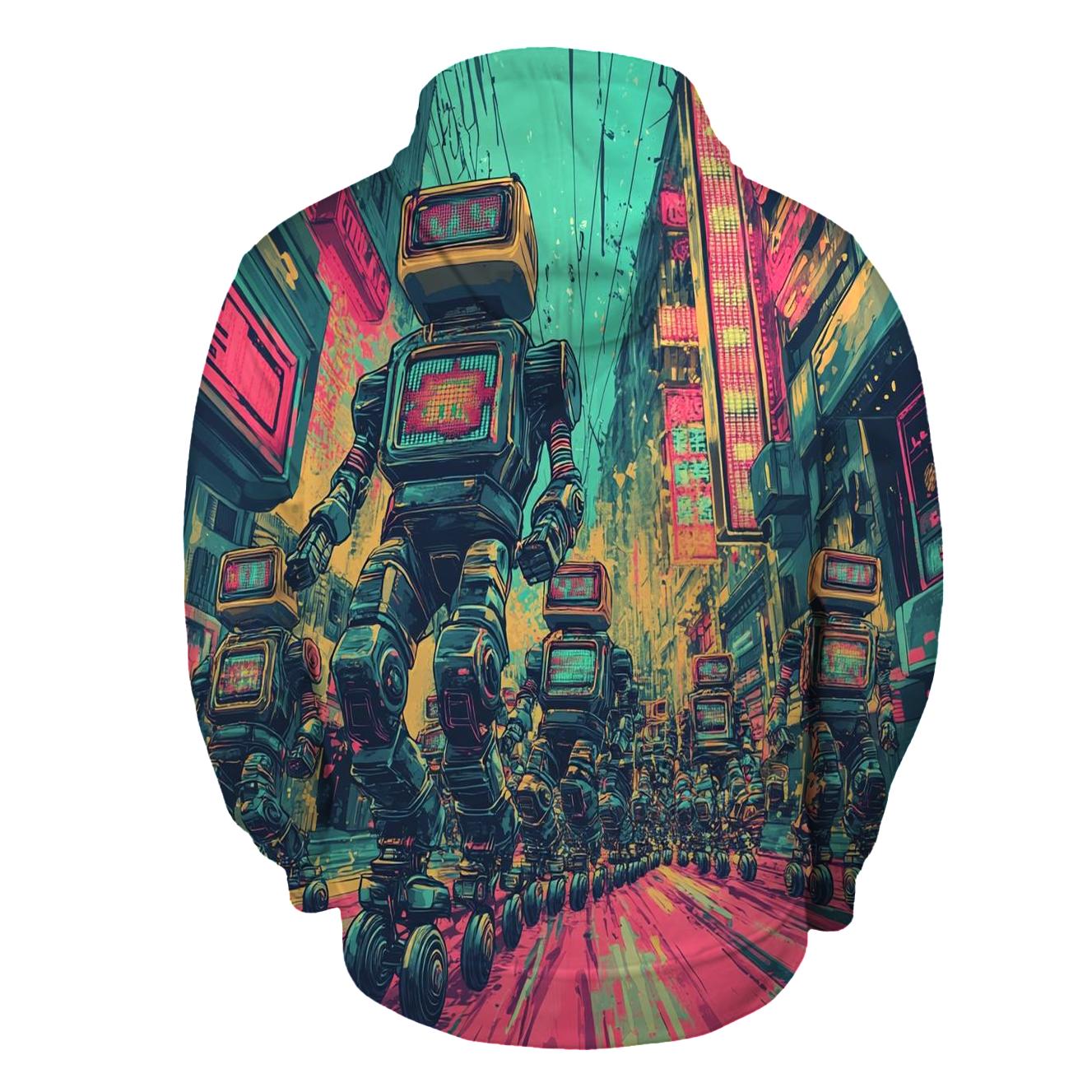 Robo-Rad Roller Ruckus designer hoodies