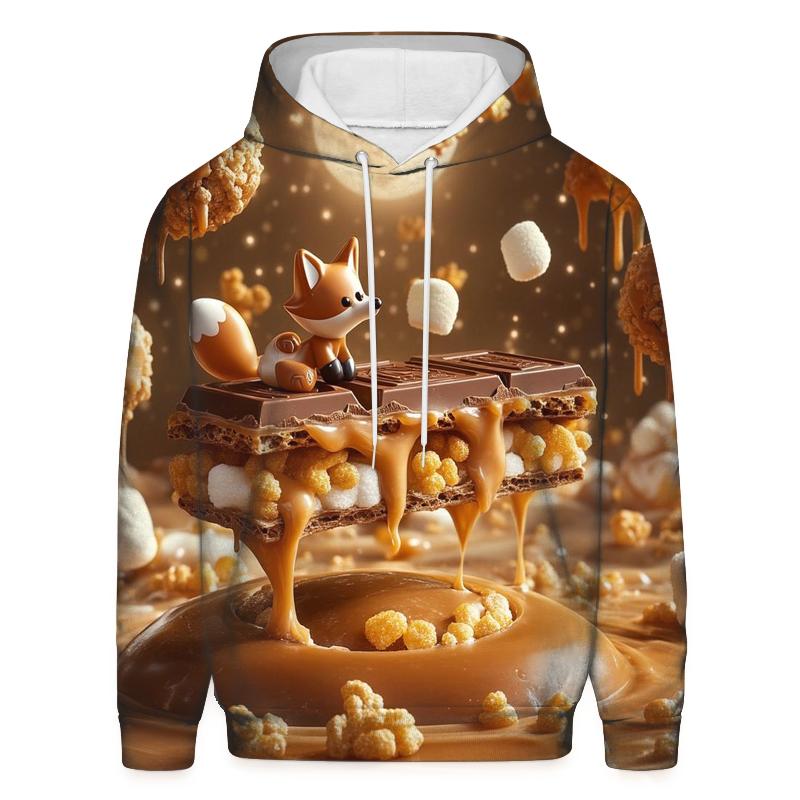 Chocolate Asteroid Garden designer hoodies