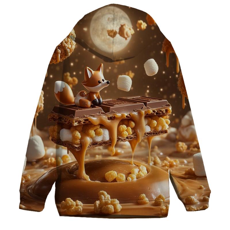 Chocolate Asteroid Garden designer hoodies