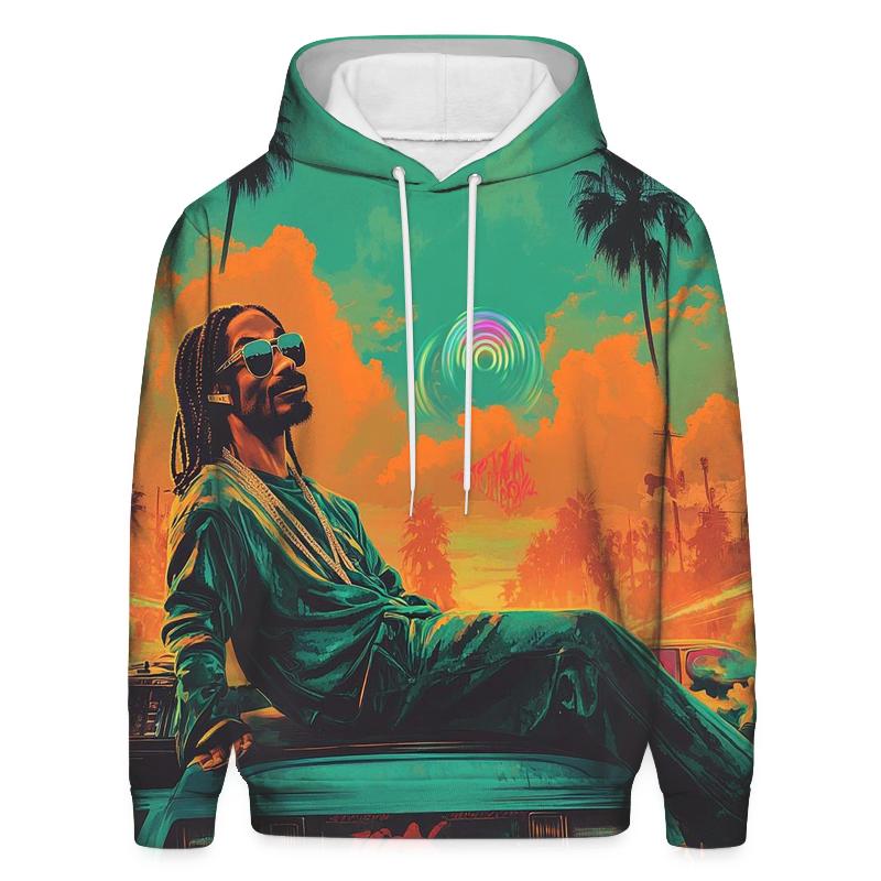 West Coast Sunset Cipher printed hoodies