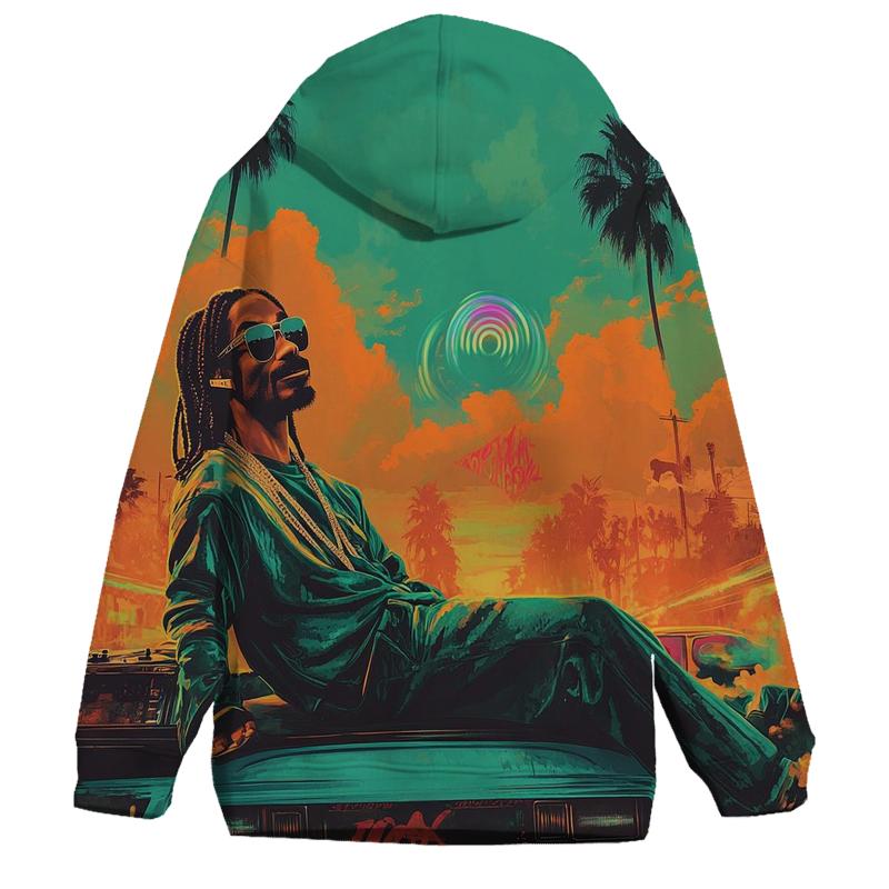 West Coast Sunset Cipher printed hoodies