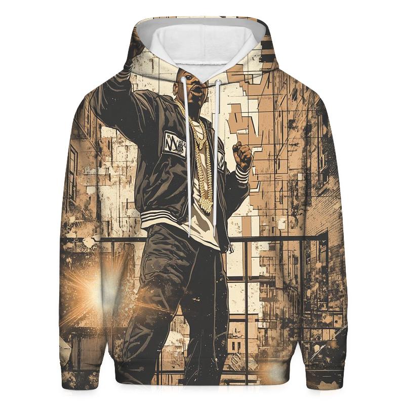 Brooklyn Cipher Mosaic printed hoodies