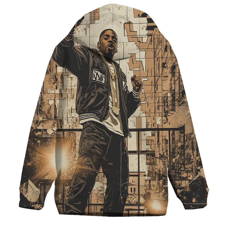 Brooklyn Cipher Mosaic printed hoodies